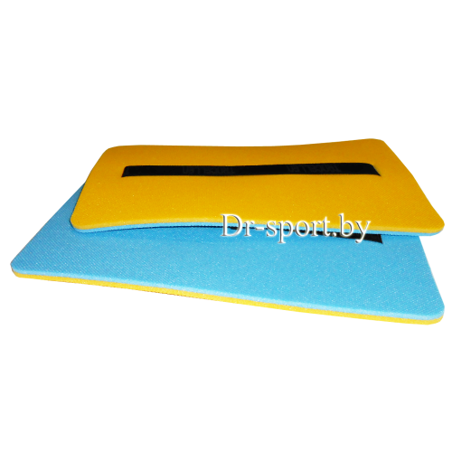 Коврик сиденье голубой/желтый